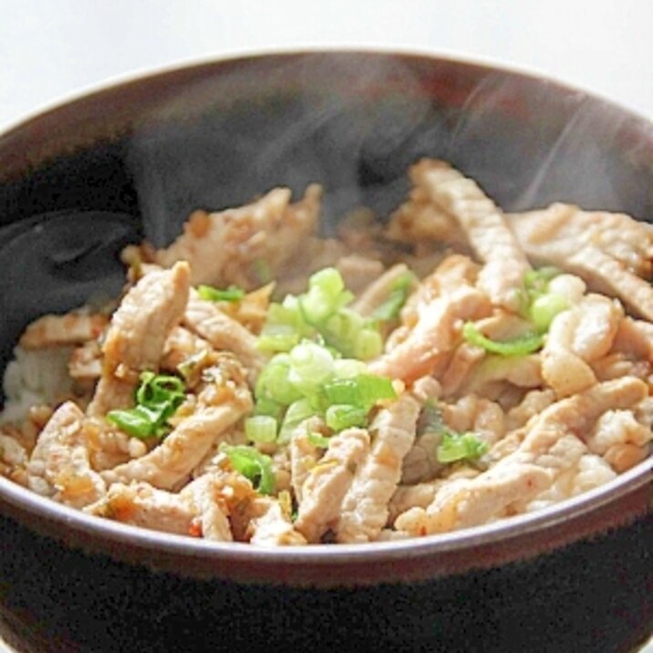 甘辛ねぎソースを使って簡単『豚丼』